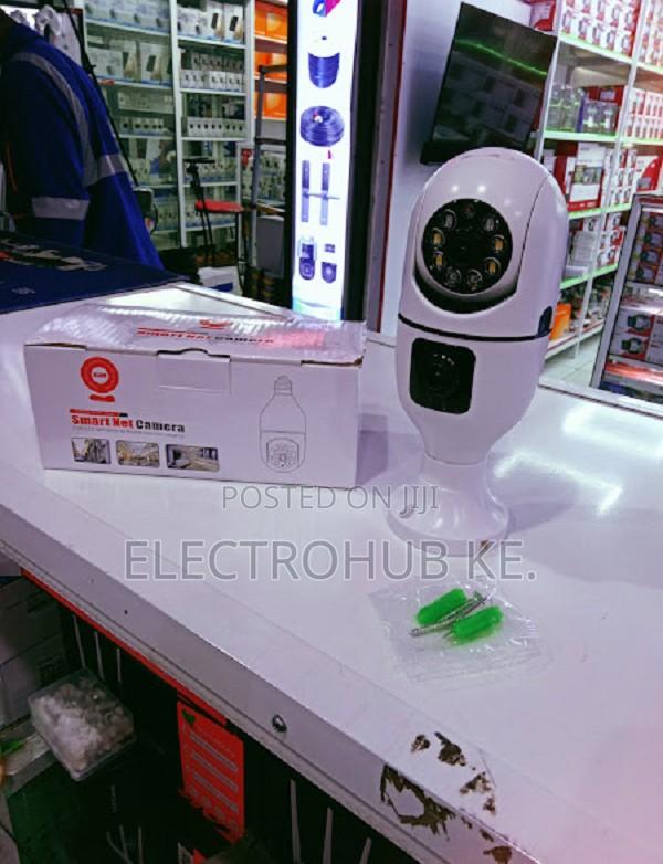 Wireless Indoor Bulb Camera Dual Lens Hd Night Vision Ip Camera