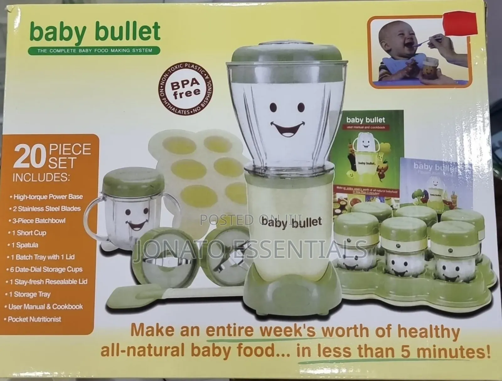 Baby Bullet 20pc Food Maker System, Blender Storage Cups Kenya