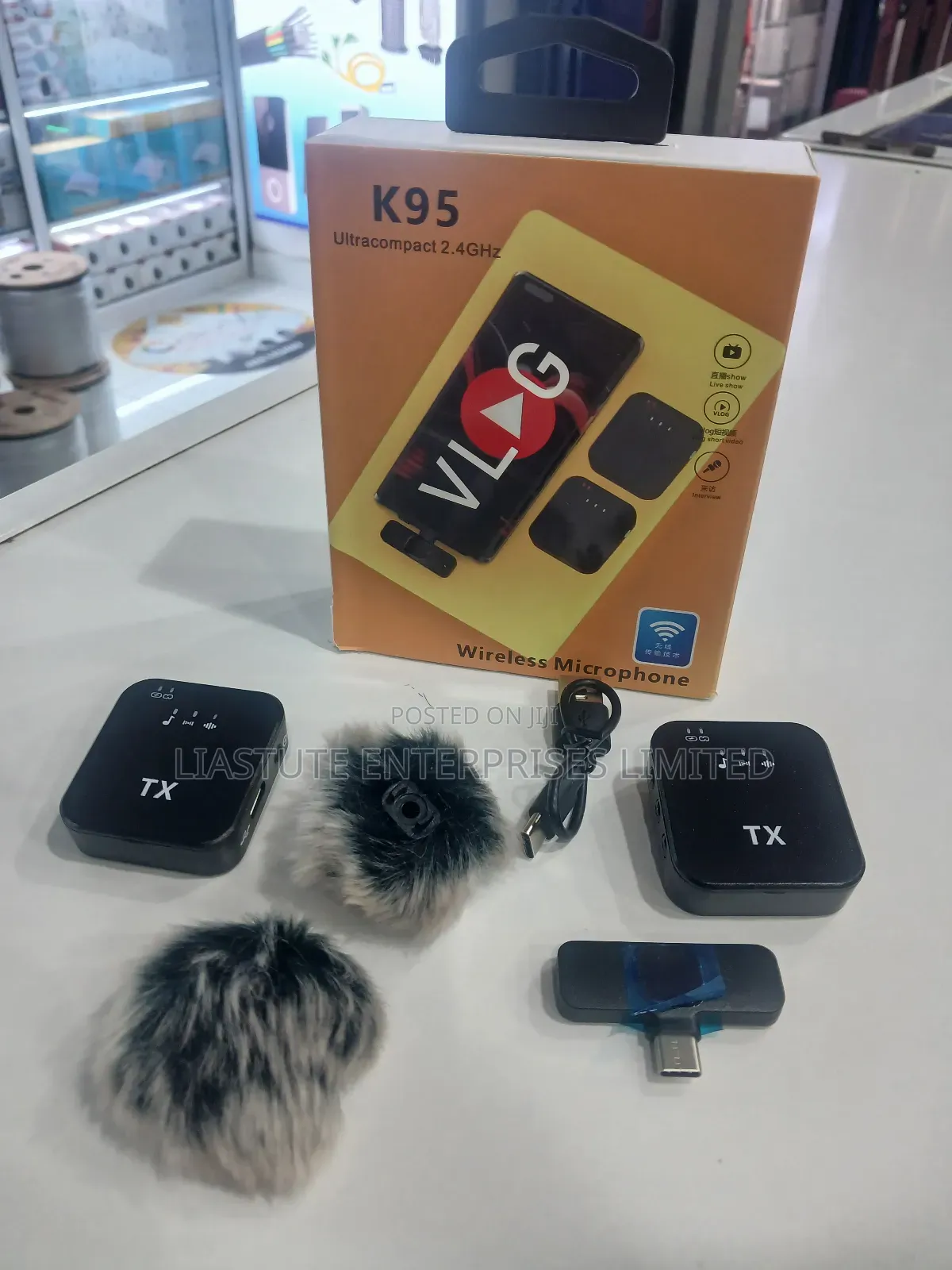 Wireless Microphone Dual Set – 2.4ghz Type-C iPhone Compatible