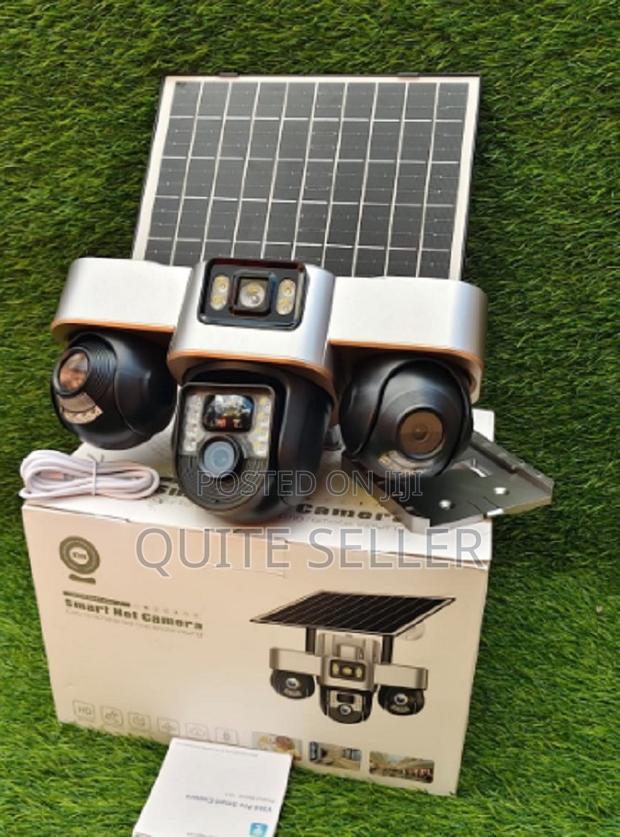 V380 Pro Solar Street Light PTZ Flood Light 4g Camera 24/7 Smart .