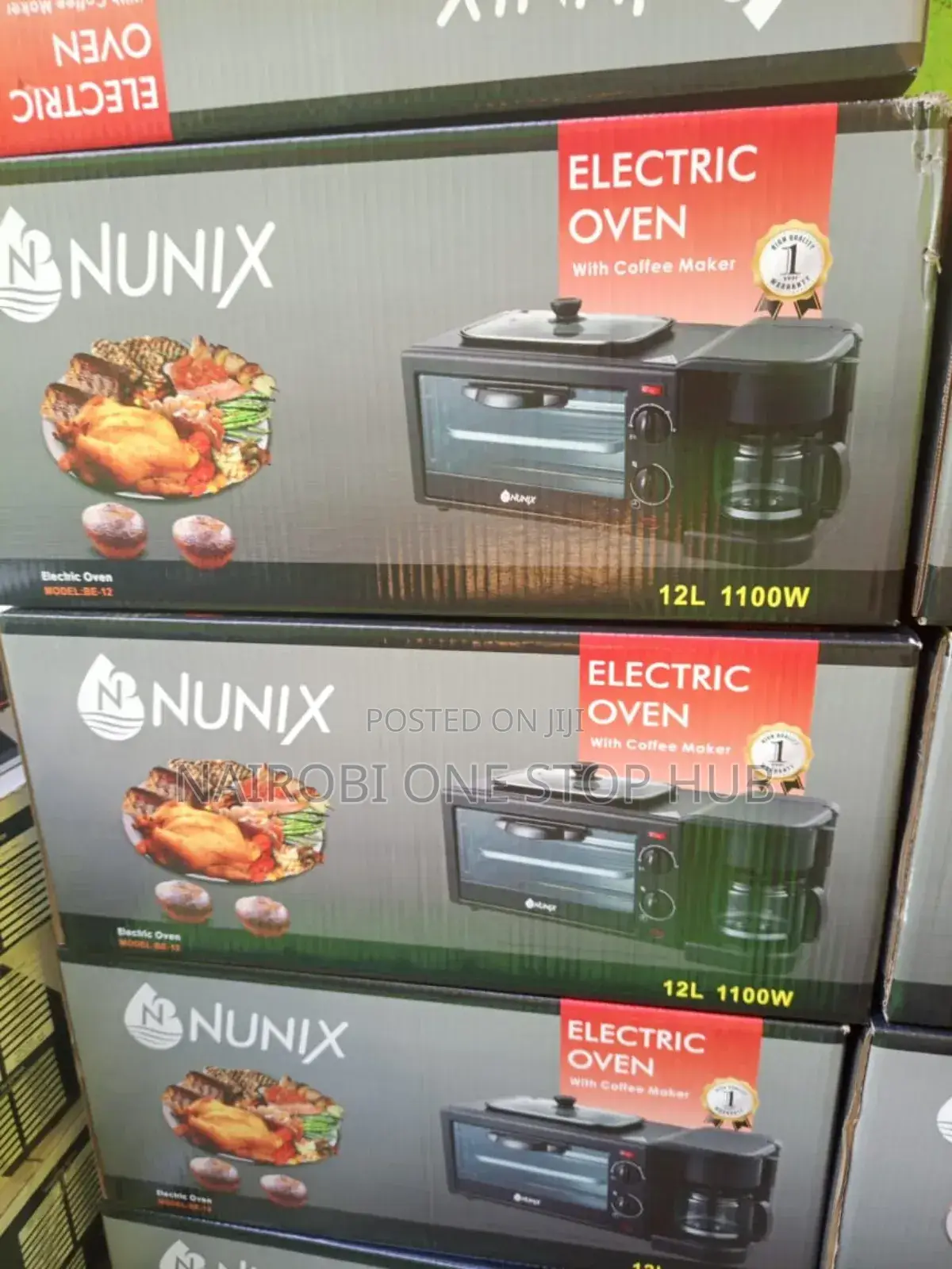 Nunix 4 Knob Setting 20litres Electric Rotisserie Oven
