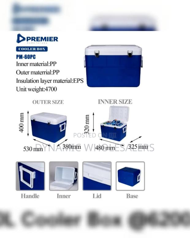 60 Litres Heavy-Duty Cooler Box