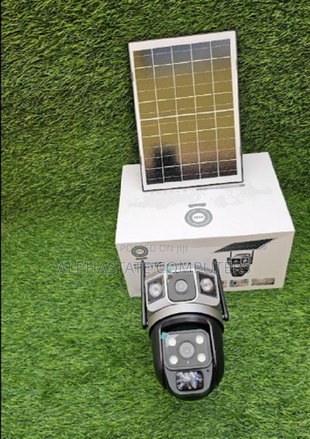 V380 Dual Lens 4g Solar Battery Camera Pir Human Detection Video