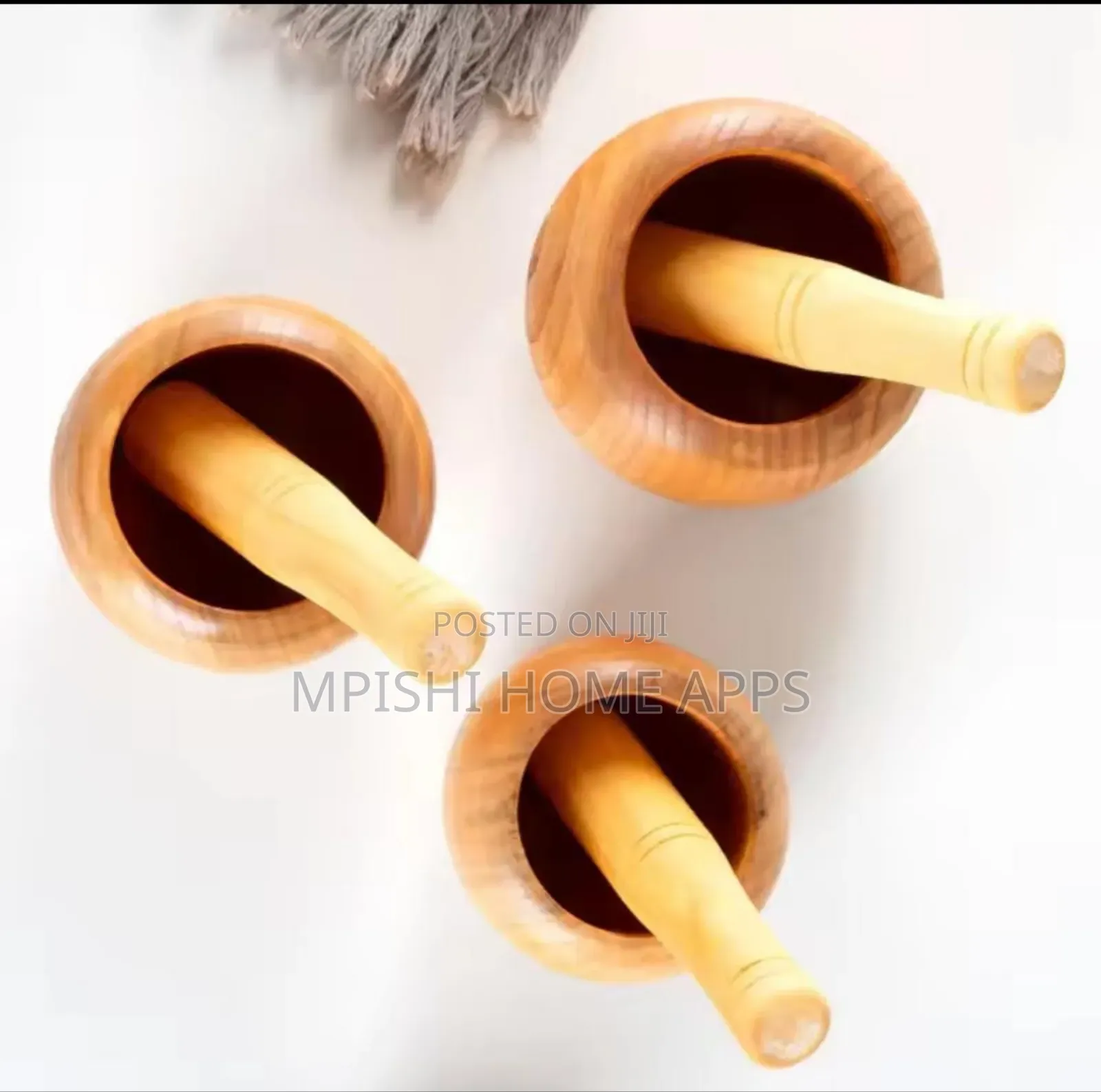 Bamboo Mortal and Pestle