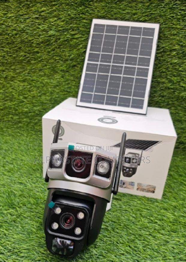 V380 4g Solar Dual Lens Camera With Human Motion Tracking, - main view