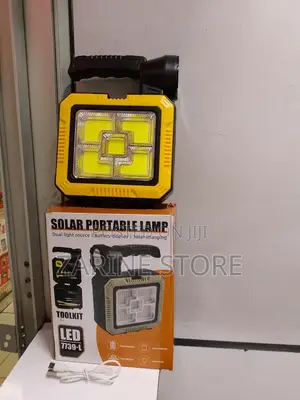 Cob Solar Portable Lamp With Battery Display Power Can Phone Charge