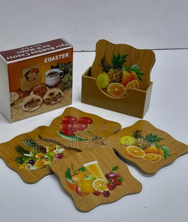 6 PCS Coasters With Stand