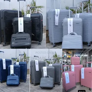 Fashion 4 In 1 Rubber Suitcase Briefcase Travel Bag