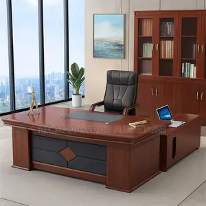 2.0m Executive Reddish Mahogany Office/Home Desk