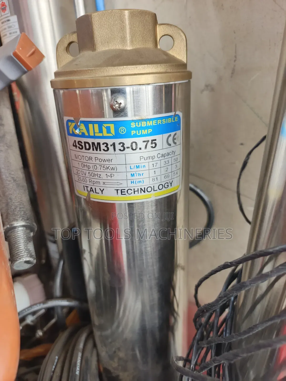 Kailo 1hp Submersible Pump 81m Head