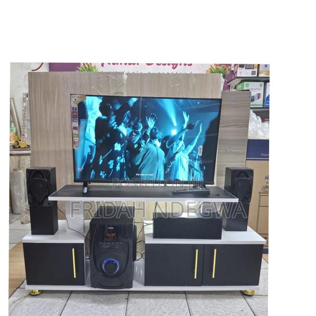 Instanbul 2 Modern Tv Stand With Led Lights - main view