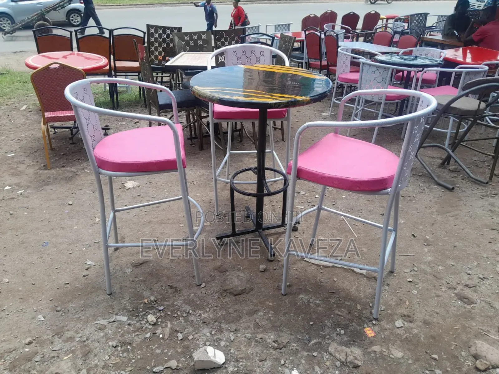 High Bar and Restaurant Chairs and High Table
