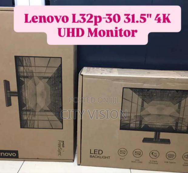 Lenovo 32 Inch Monitor L32p-30 31.5" Uhd Monitor Availabl