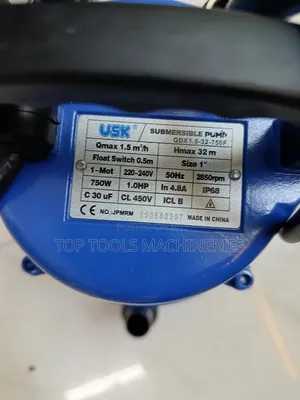 Usk 1hp Submersible Pump 32m Head