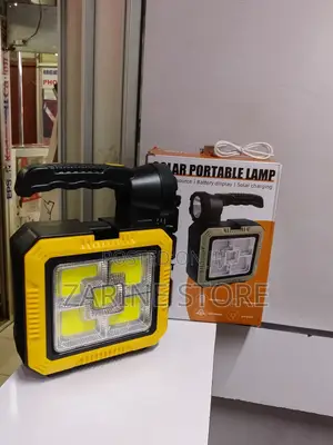 Phone Charging Solar Portable Lamp With Dual Flashlight Toolkit