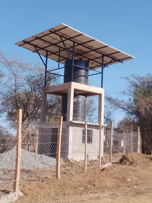 Solar Structure And Water Tank Platform