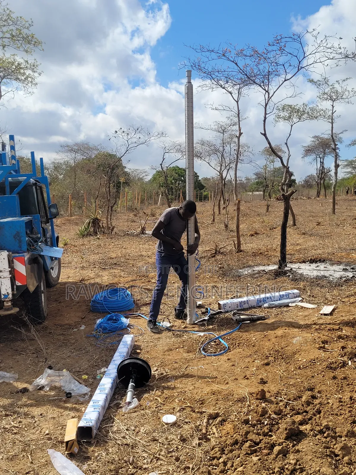 Borehole Equipping  -water Pump Installation