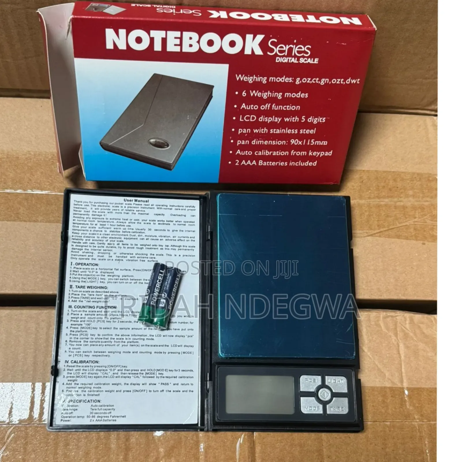 Notebook 500gram Digital Scale