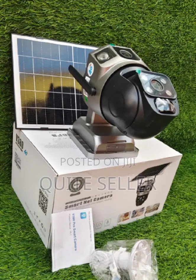 4g PTZ Dual Lens Camera Solar Light Built-in Battery Instant Alerts .