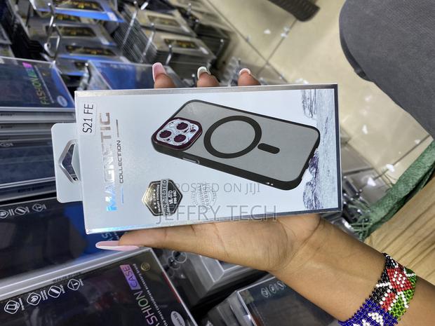 Maclen Samsung Galaxy S21fe 5g Magnetic Transluscent Case - main view