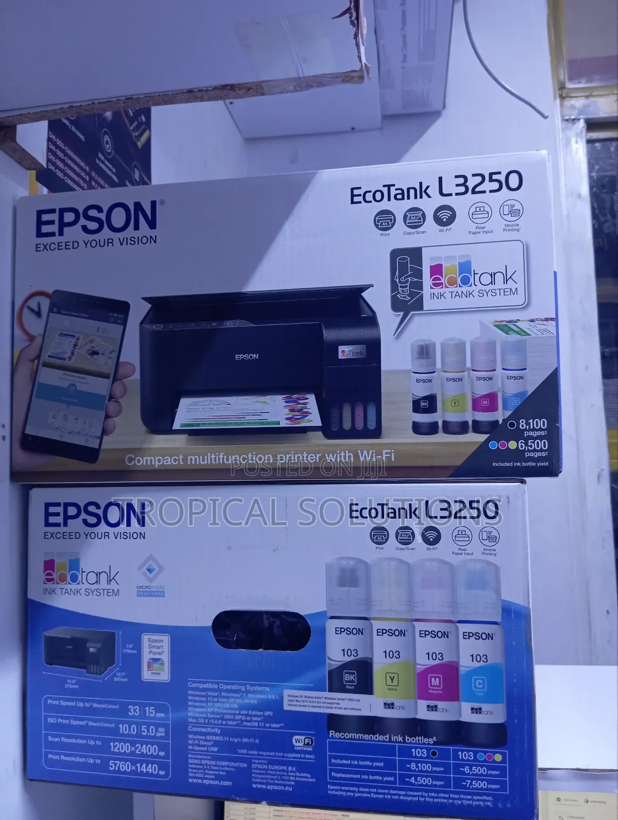 Ecotank Printer L3250 Epson Printer Available