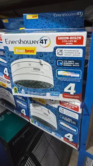4t Enershower 6800w-8092w - Salty, Borehole Normal Water