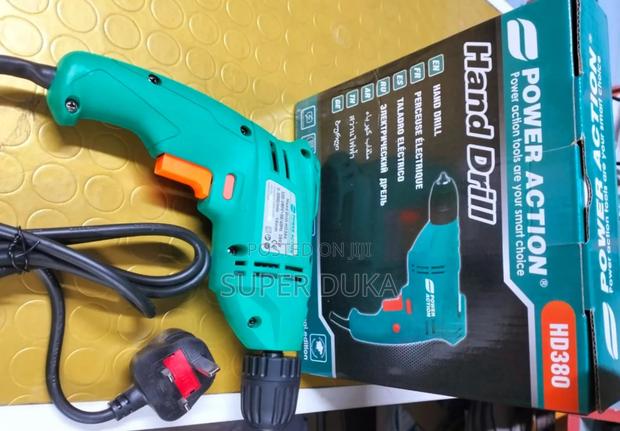 Power Action 10mm Drill
380 Watts. Power Action Hd380 Hand Drill.