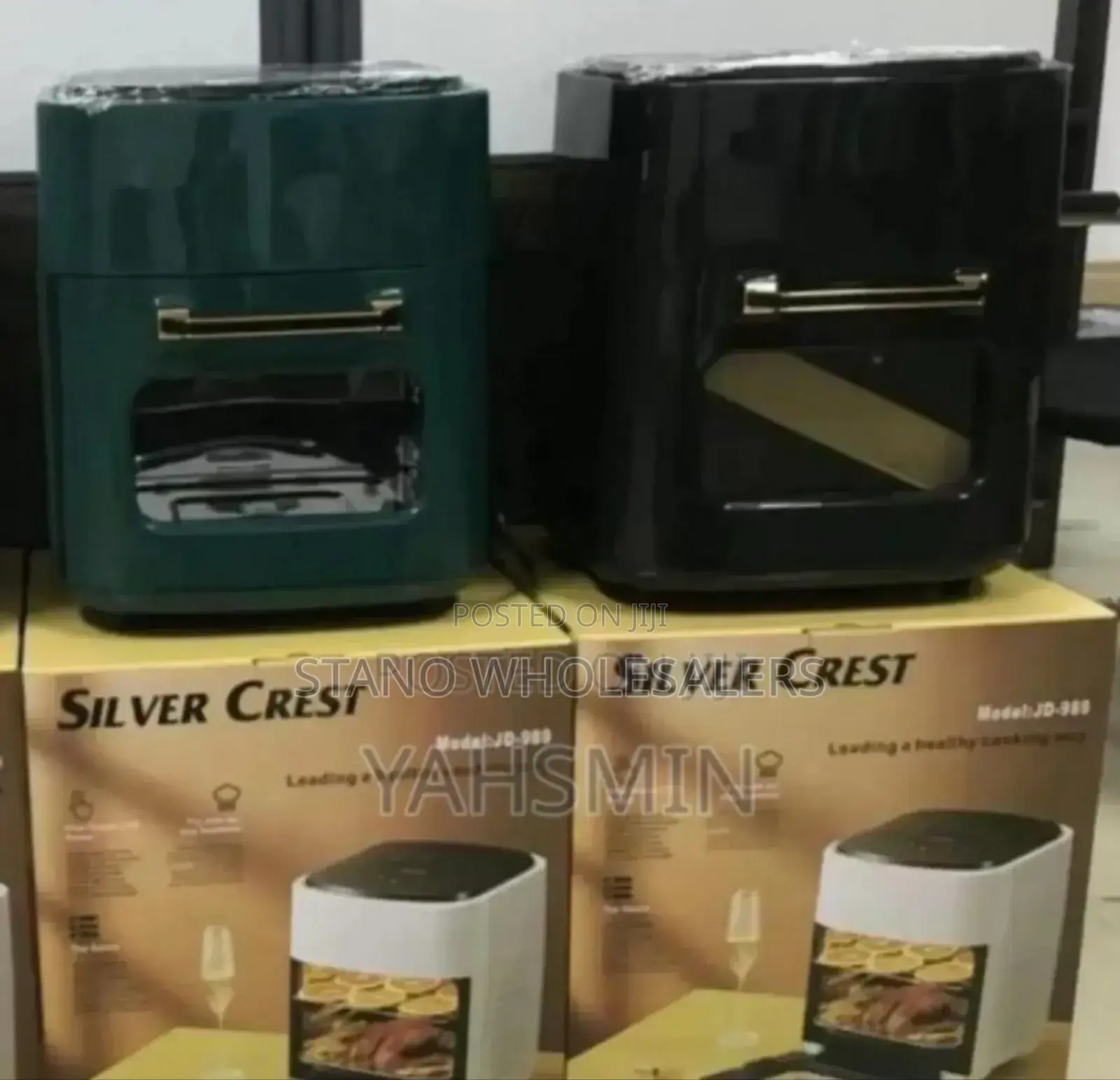 Black/Green 15litres Silver Air Fryer