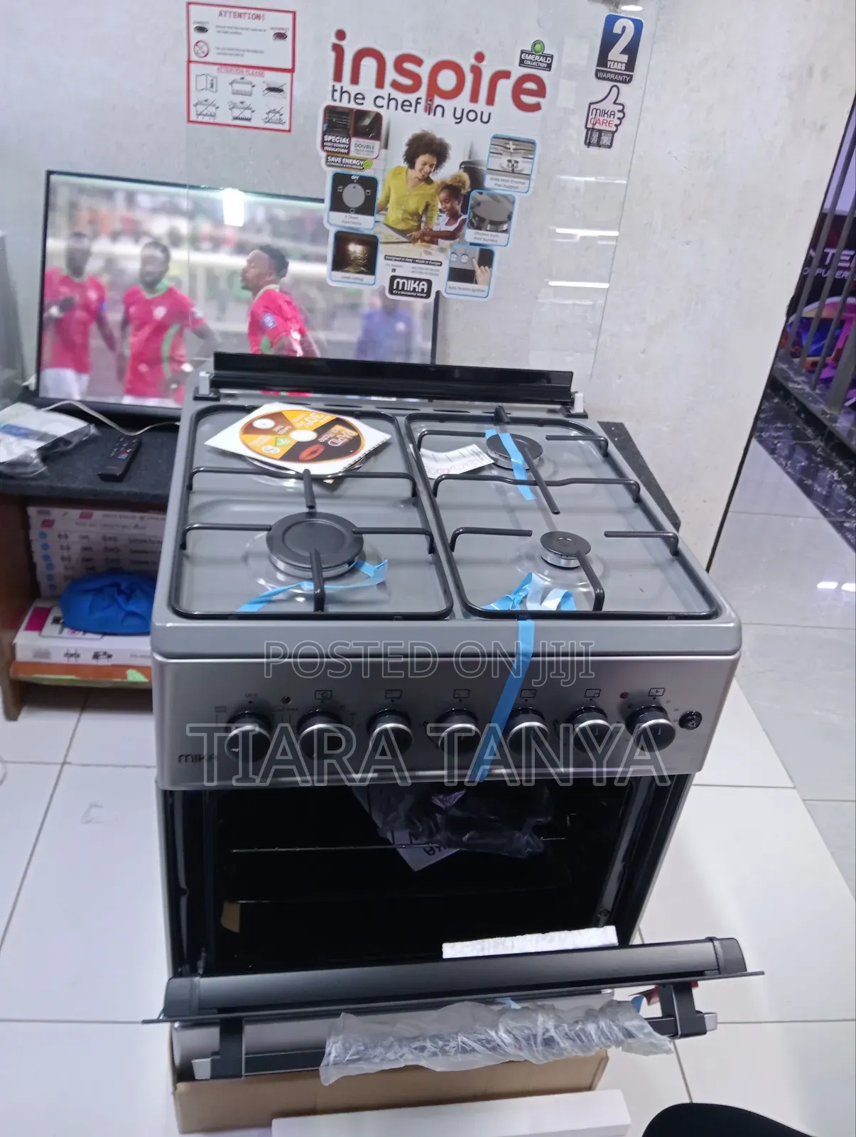 Mika 58 by 58 3 Gas and 1 Electric Rapid Plate