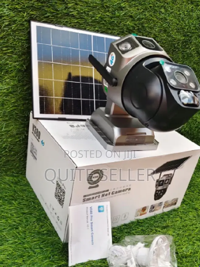 V380 Pro 4g Lte Solar Duai Lens Panel Dual Lens CCTV With PTZ . . . .