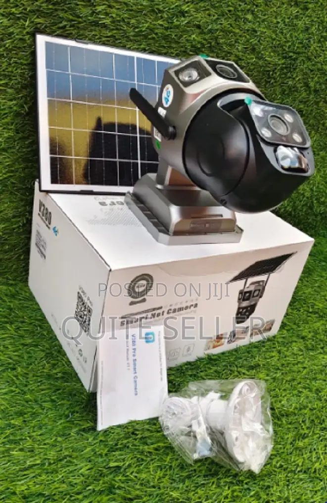 V380 Pro 4g Lte Solarpanel Dual Lens CCTV V380 4g Wifi Dual Lens 360°