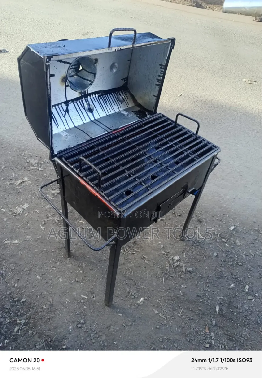Charcoal Grill With Lid for Outdoors