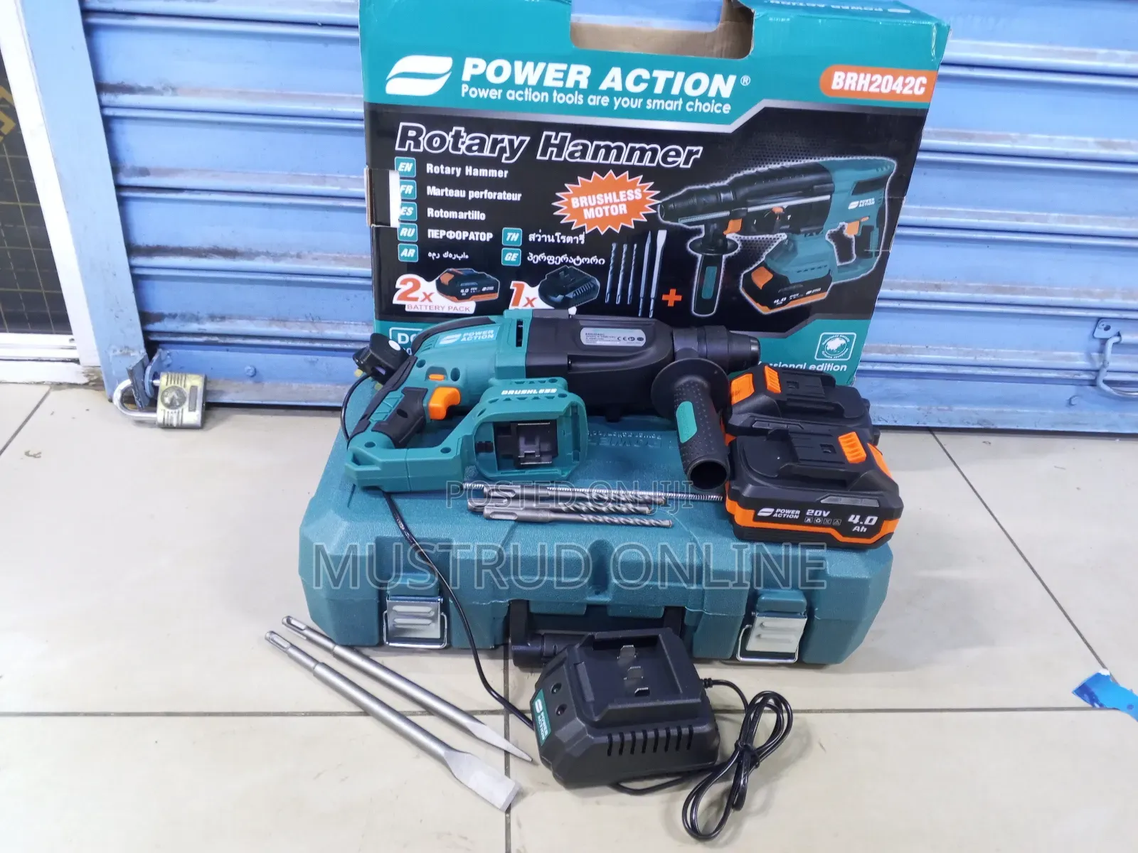Power Action Cordless Rotary Hammer 20volts