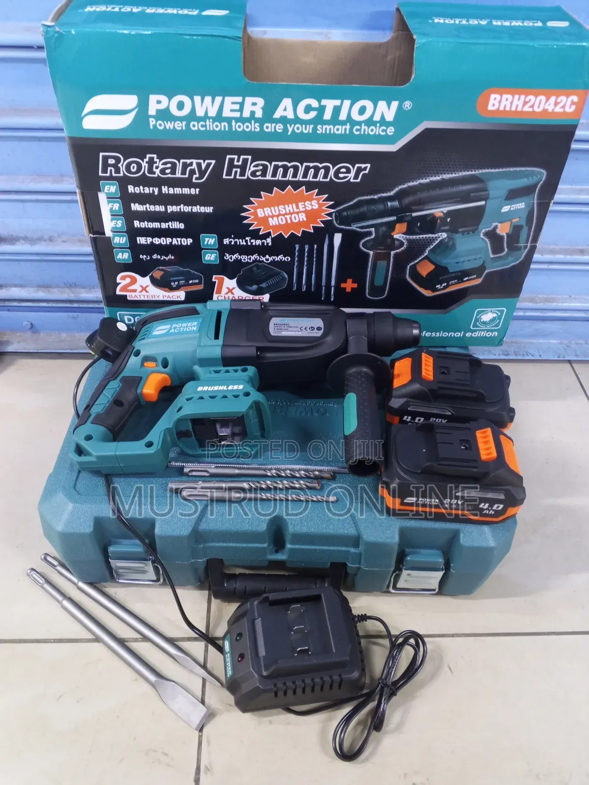 Rotary Hammer Power Action Cordless 20v Batteries