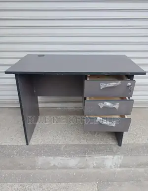 1m Grey Office Desk
