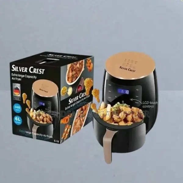 Digital 6l Silvercrest Air Fryer 1- Year Warranty, 2400 Watts