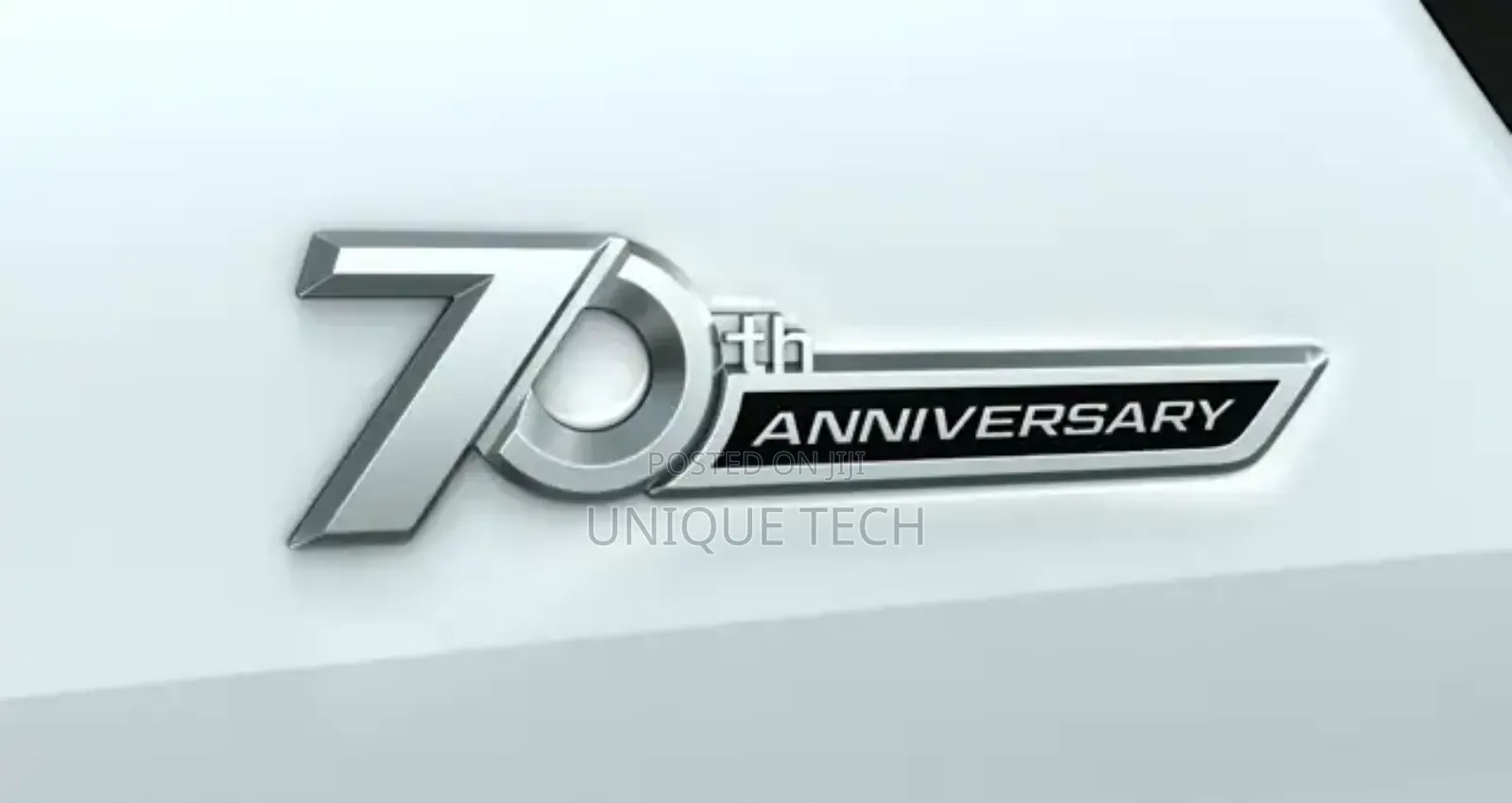 70th Anniversary Car Side Badge Sticker