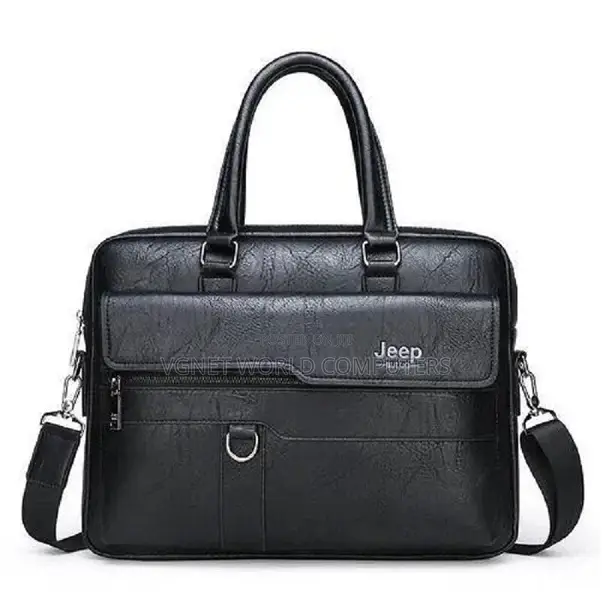 Jeep Leather Laptop Bag