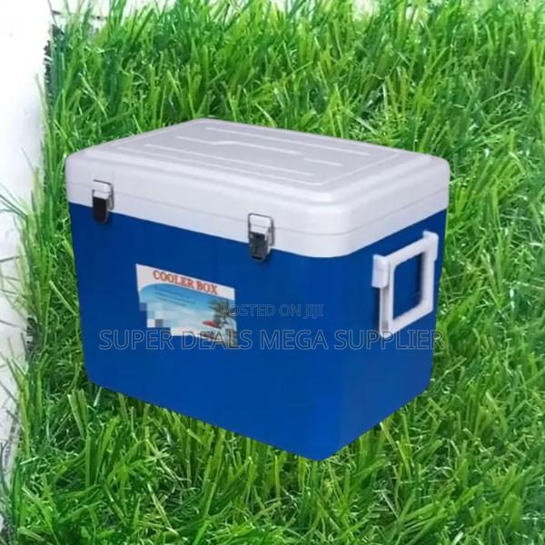 Premier 60l Large Capacity Cooler Box With Rugged Plastic Design
