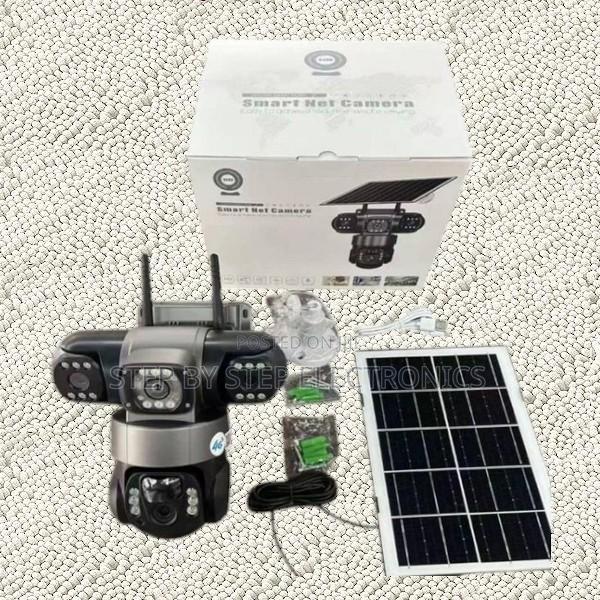 V380 Pro 4g Solar Outdoor 12mp Hd Camera With 4 Lenses + Two Way Audio