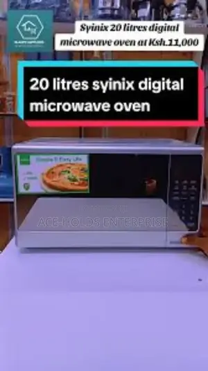 Synix 20l Digital Microwave Oven Silver