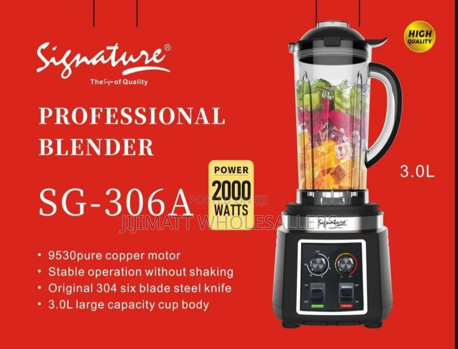 3 Litres 2000watts Signature Heavy Duty Commercial Blender