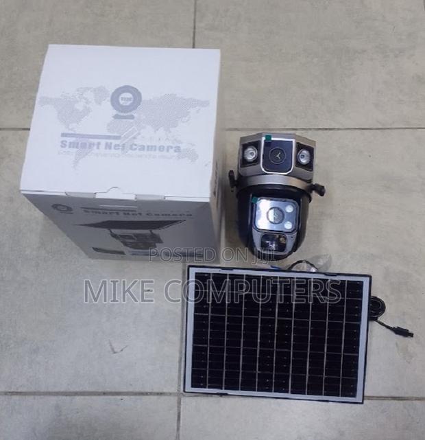 V380 Solar PTZ Triple Lens 4g Camera Built-in Battery,No Wiring Needed