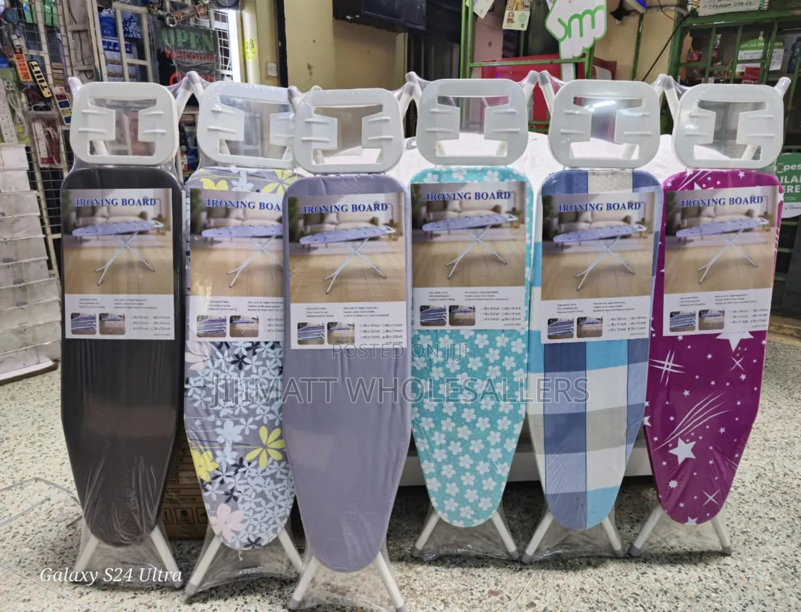 Executive Metallic Ironing Board
Available in Mixed Colour