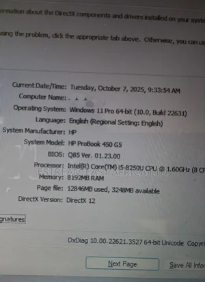 Laptop HP ProBook 450 G5 8GB Intel Core i5 SSD 512GB