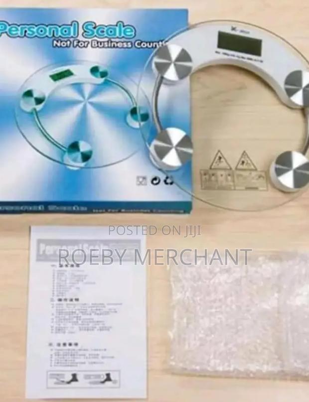 Bathroom Glass Weight Scale - main view