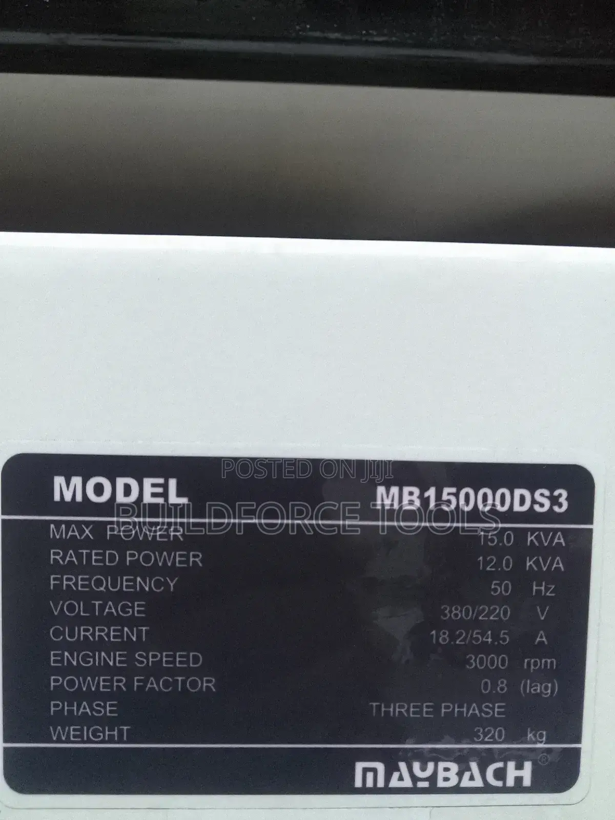 Maybach 15kva Super Silent Air Water Cooled Generator