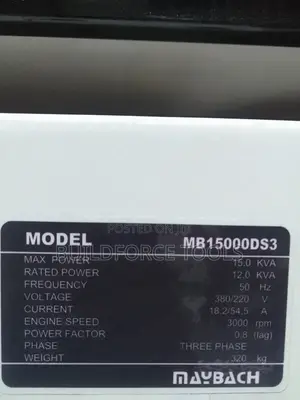 Maybach 15kva Super Silent Air Water Cooled Generator