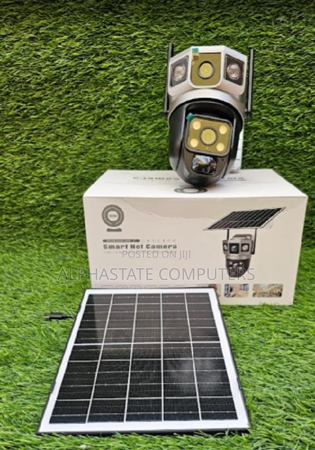 Wireless Solar Camera 4g Outdoor Dual Lens Camera With Night Vision