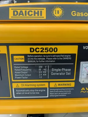 Daichi Dc 2500 3kva Keystart Gasoline Generator